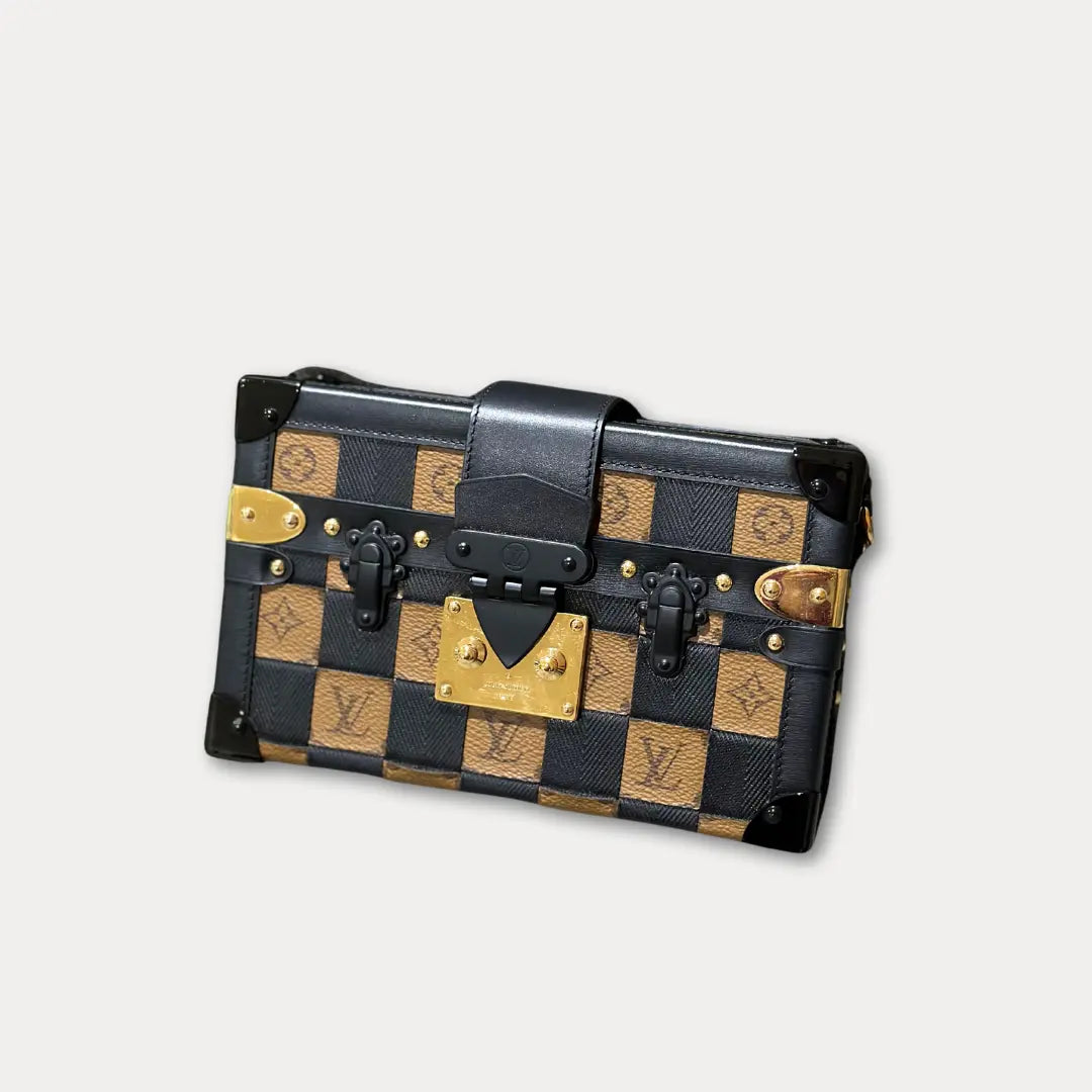 Louis Vuitton Petite Malle Damier Tressage Monogram Handbag Kelly's Authentic Boutique