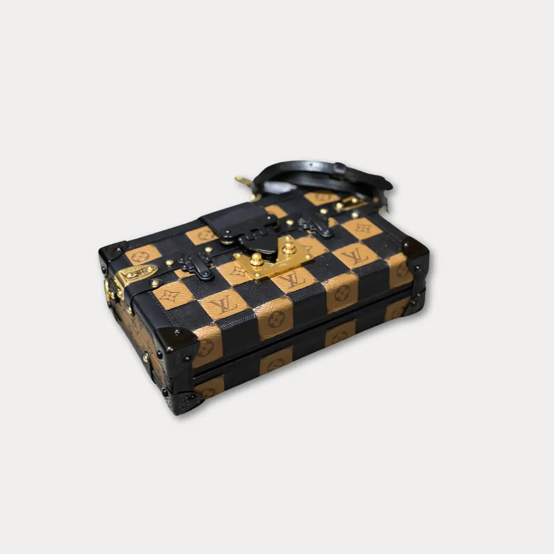 Louis Vuitton Petite Malle Damier Tressage Monogram Handbag Kelly's Authentic Boutique