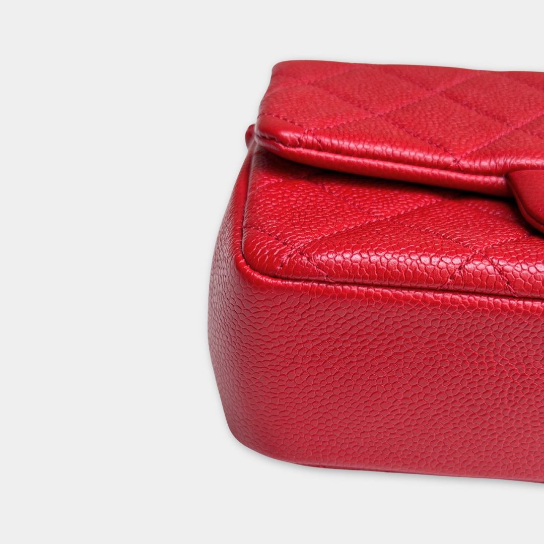 Chanel Mini Red Caviar Incognito Flap Bag Kelly's Authentic Boutique