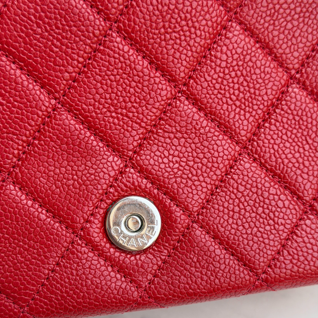 Chanel Mini Red Caviar Incognito Flap Bag Kelly's Authentic Boutique