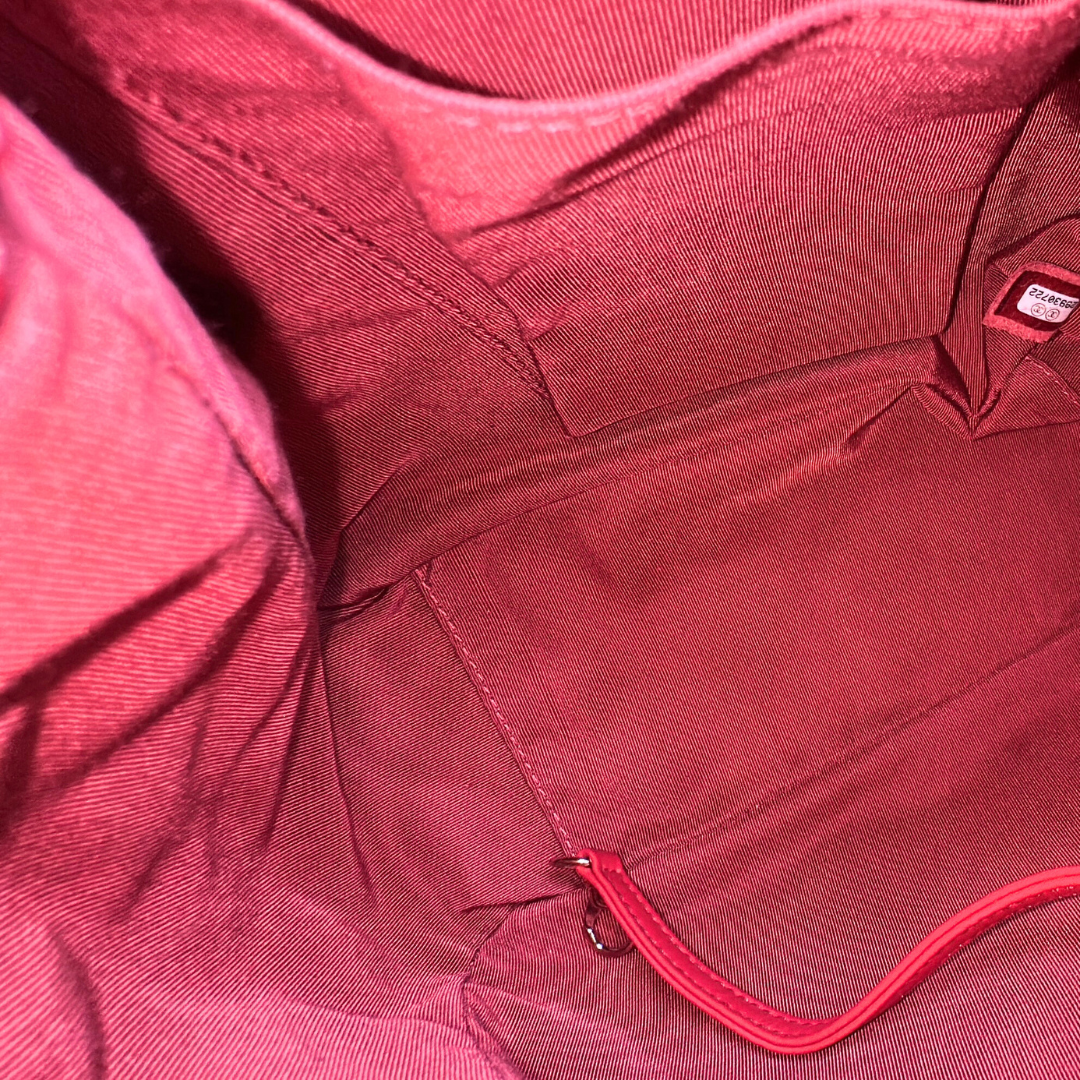 Chanel Red Quilted Lambskin Drawstring Bucket Bag Kelly's Authentic Boutique