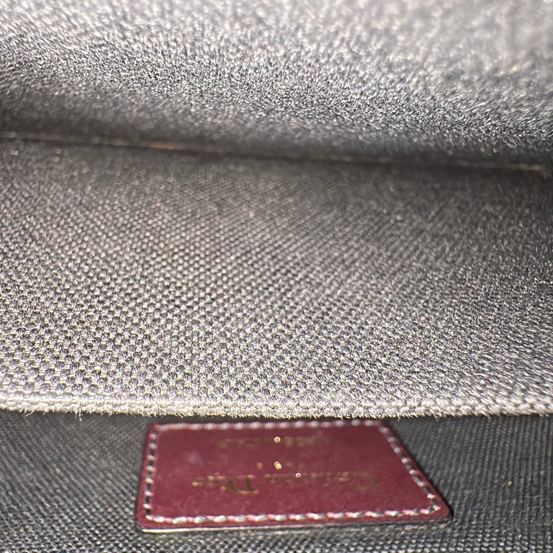 Dior Burgundy 30 Montaigne Oblique Canvas Crossbody Bag Kelly's Authentic Boutique