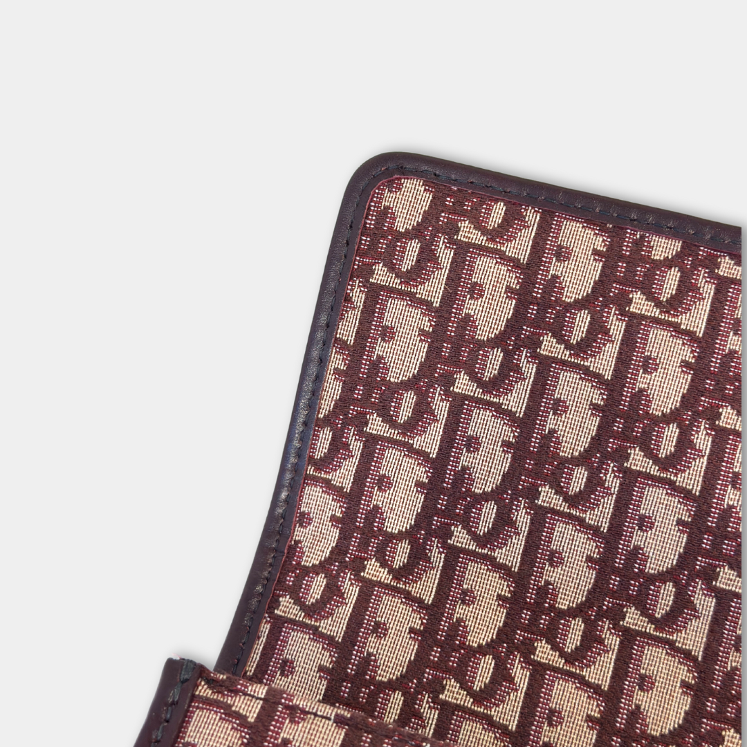 Dior Burgundy 30 Montaigne Oblique Canvas Crossbody Bag Kelly's Authentic Boutique