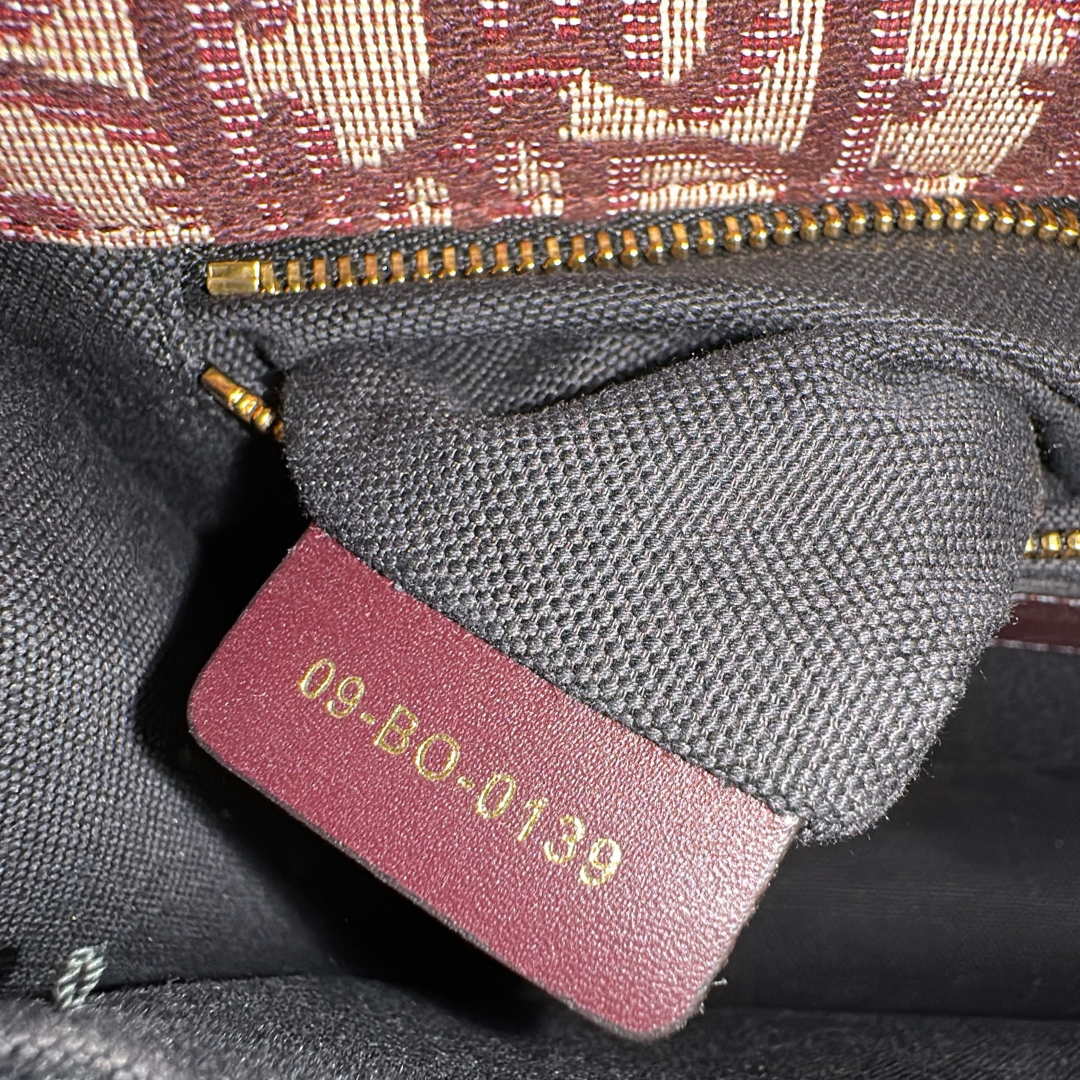 Dior Burgundy 30 Montaigne Oblique Canvas Crossbody Bag Kelly's Authentic Boutique