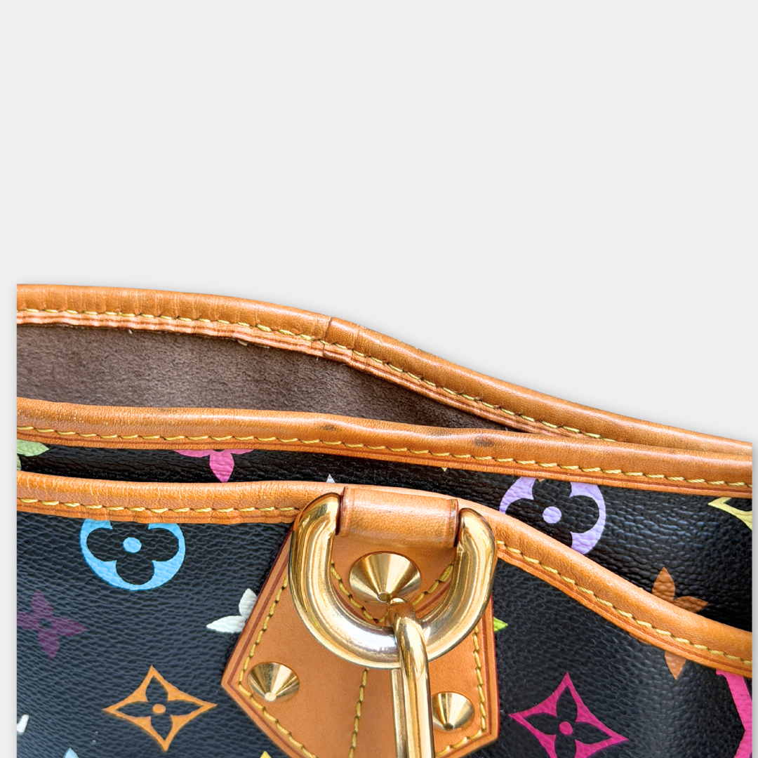 Louis Vuitton Takashi Murakami Black Multi-colour Annie GM Tote Kelly's Authentic Boutique