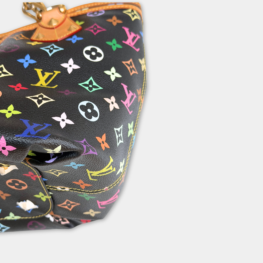 Louis Vuitton Takashi Murakami Black Multi-colour Annie GM Tote Kelly's Authentic Boutique