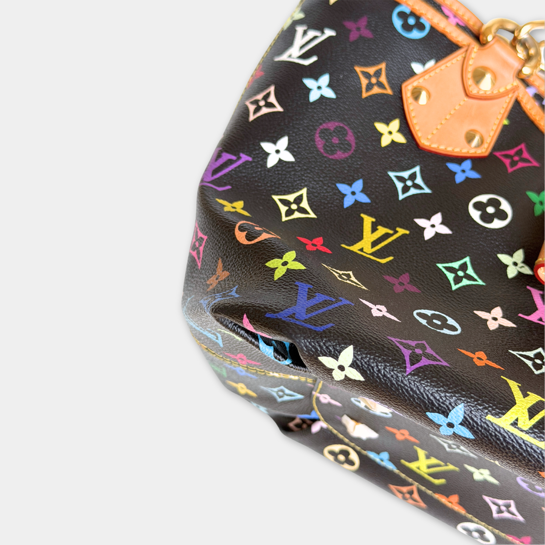 Louis Vuitton Takashi Murakami Black Multi-colour Annie GM Tote Kelly's Authentic Boutique