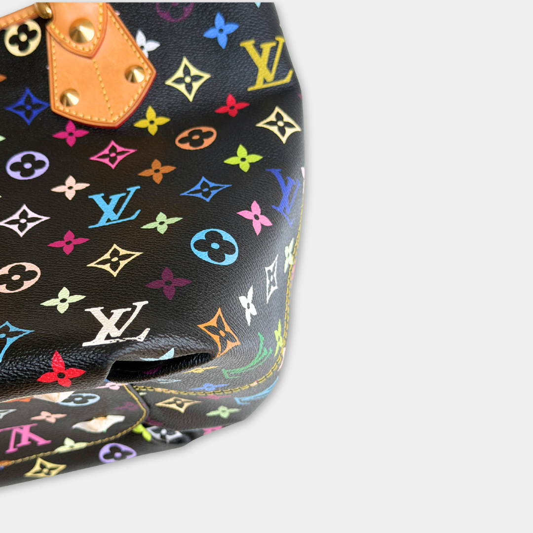 Louis Vuitton Takashi Murakami Black Multi-colour Annie GM Tote Kelly's Authentic Boutique