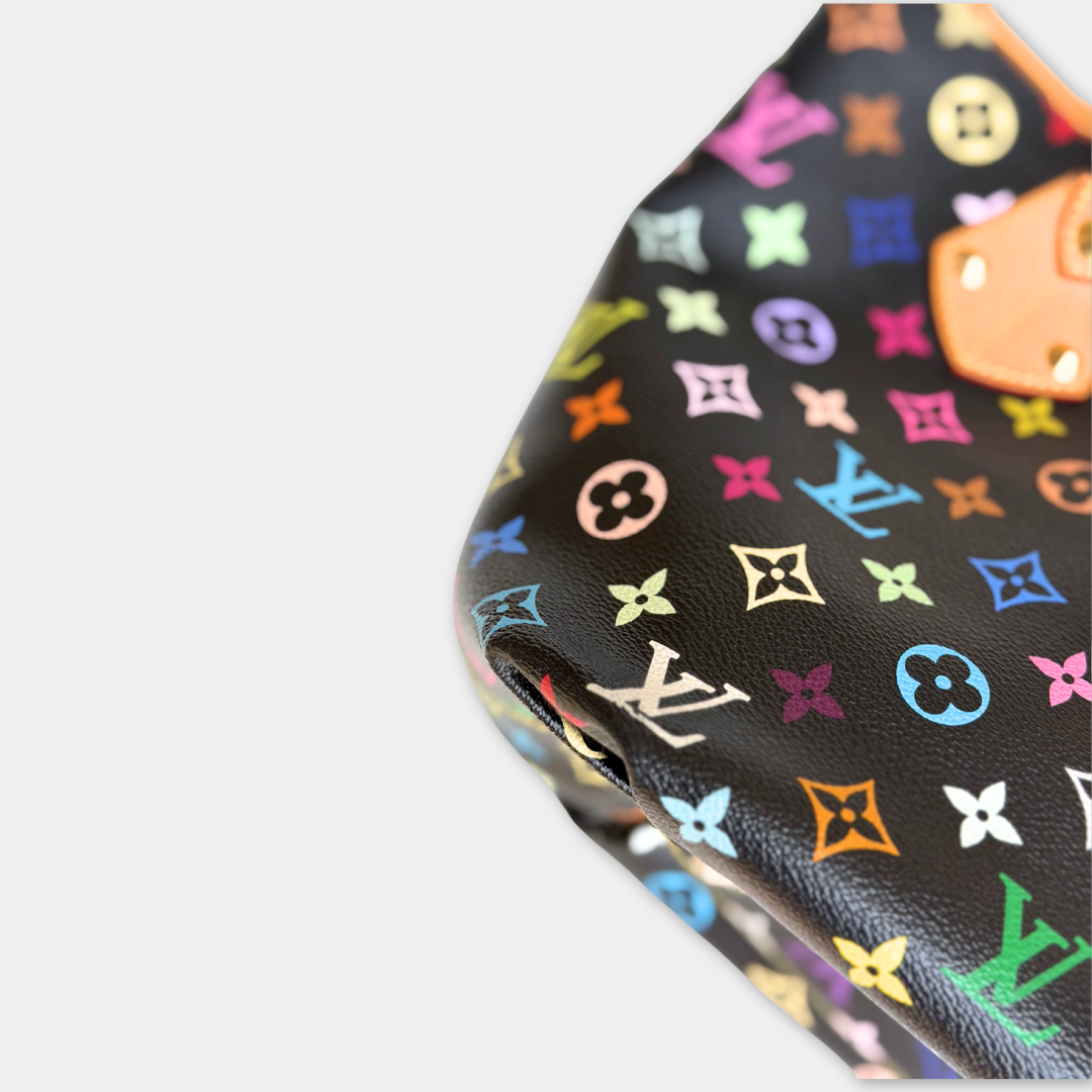 Louis Vuitton Takashi Murakami Black Multi-colour Annie GM Tote Kelly's Authentic Boutique