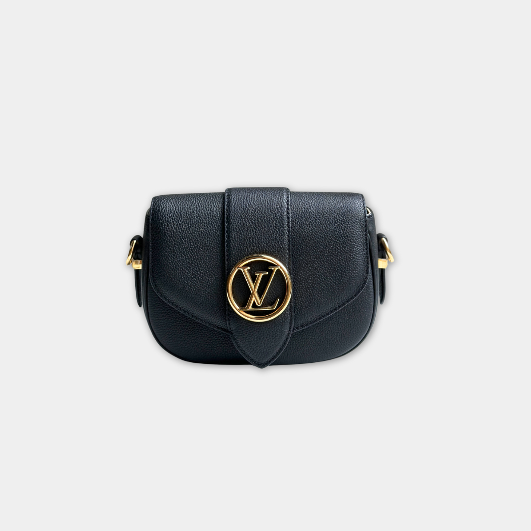 Louis Vuitton Microchipped Black Pont 9 Soft PM Kelly's Authentic Boutique