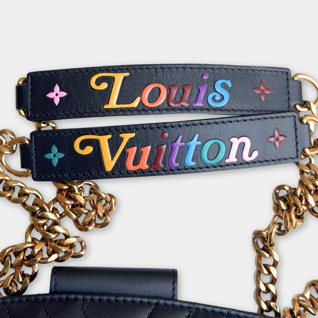 Louis Vuitton Black New Wave Chain Tote Kelly's Authentic Boutique