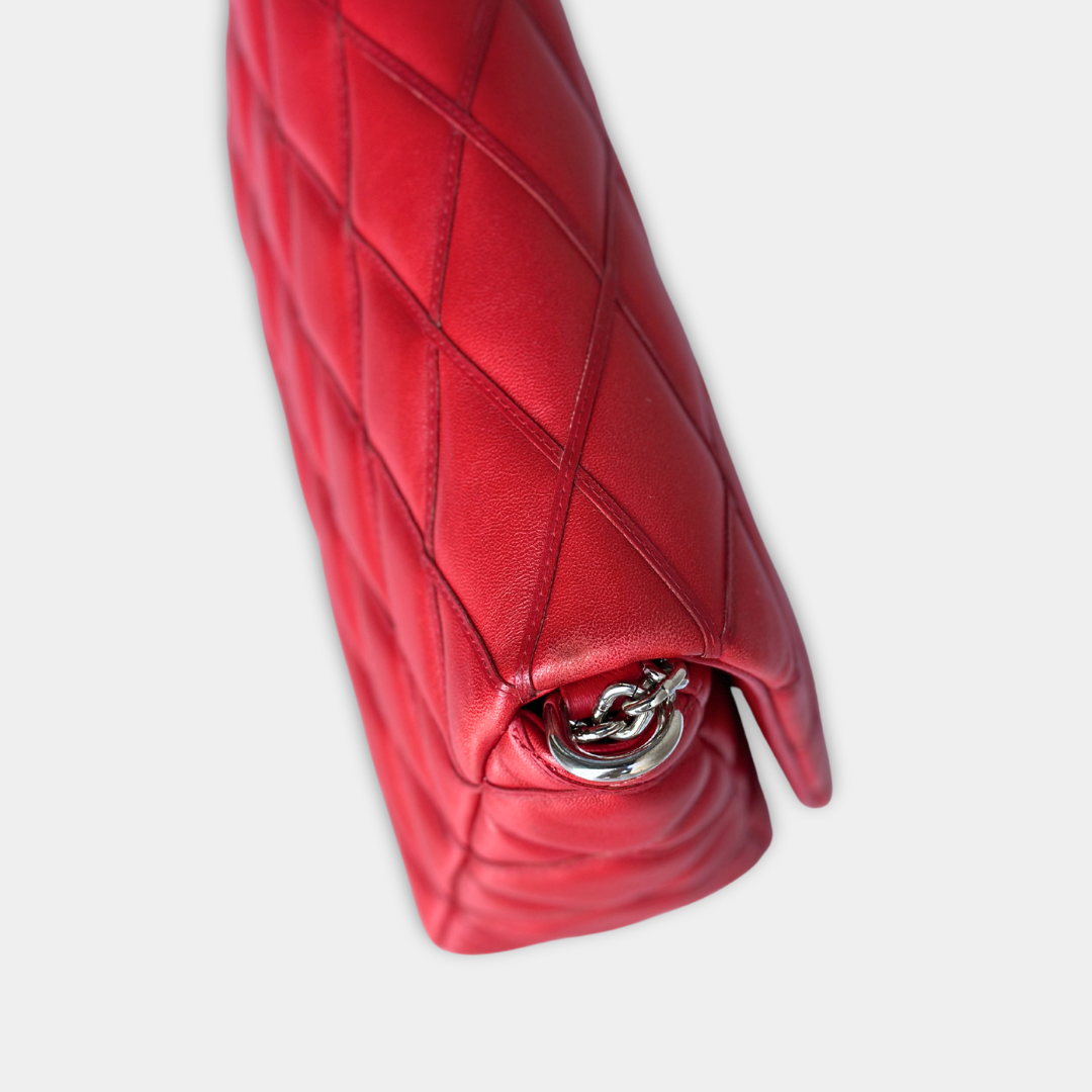 Louis Vuitton Red Malletage Twist GO-14 MM Shoulder Bag Kelly's Authentic Boutique