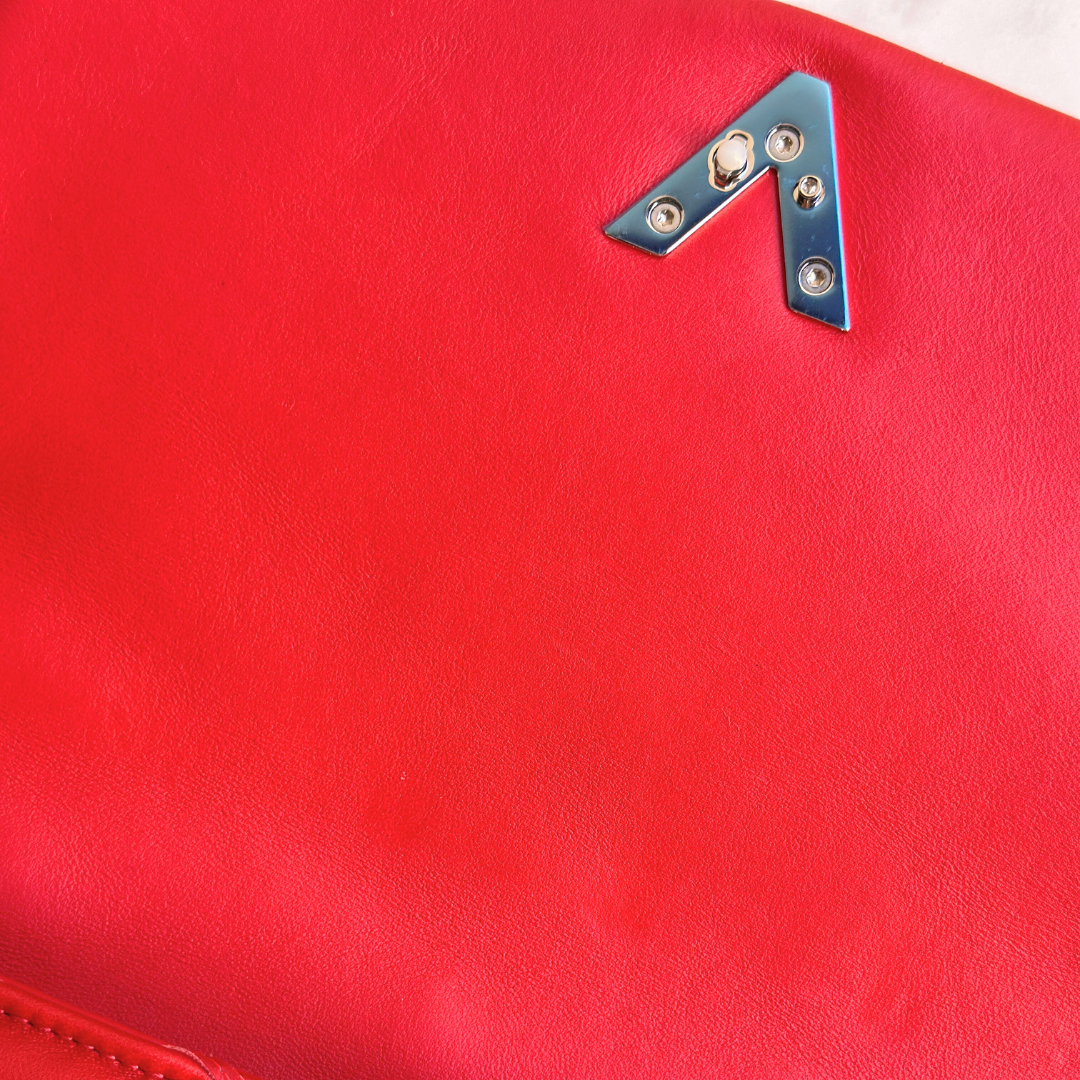 Louis Vuitton Red Malletage Twist GO-14 MM Shoulder Bag Kelly's Authentic Boutique