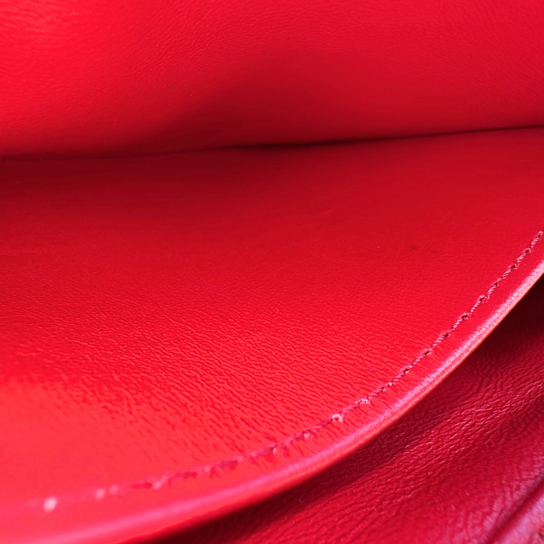 Louis Vuitton Red Malletage Twist GO-14 MM Shoulder Bag Kelly's Authentic Boutique