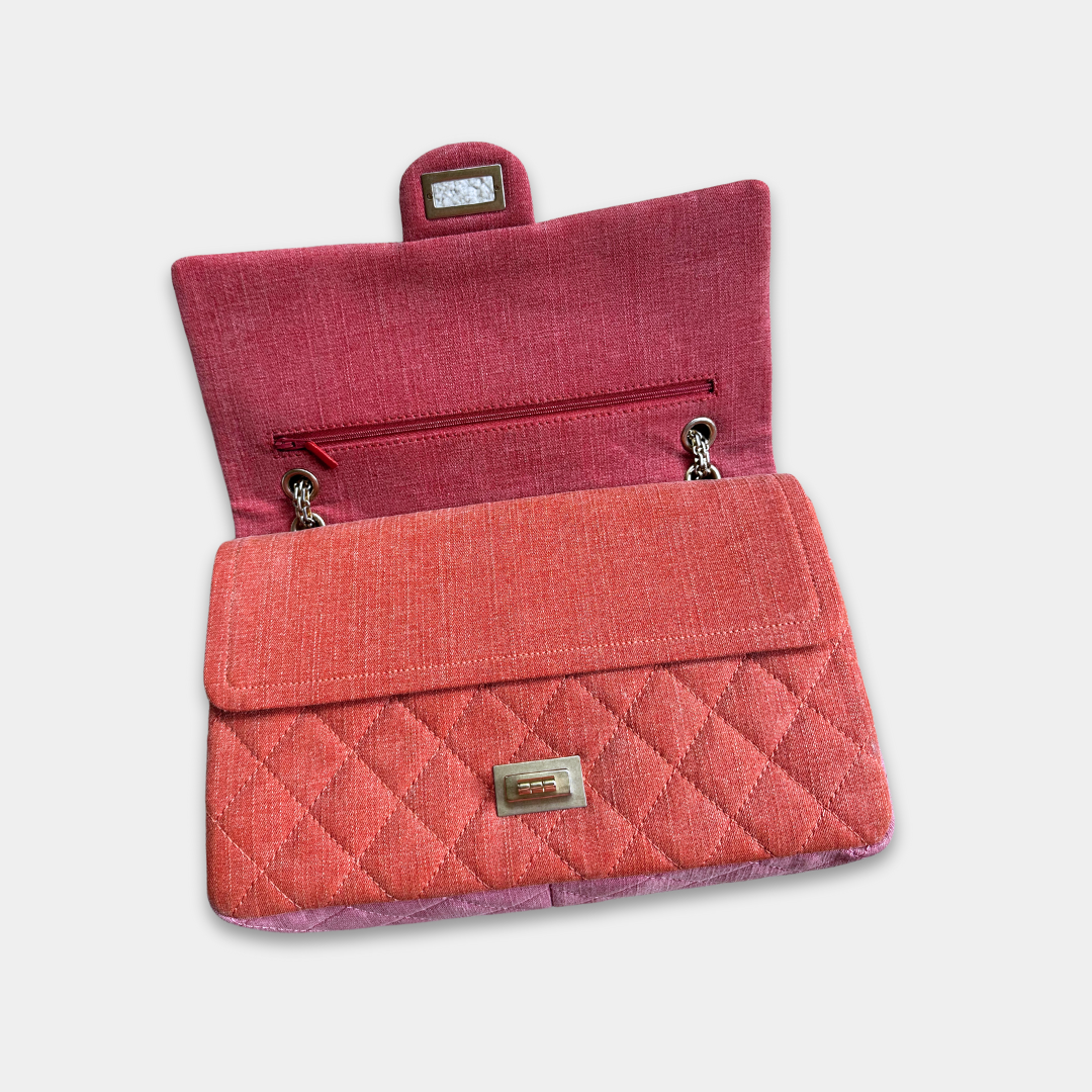 Chanel Jumbo 2.55 Reissue Double Fabric Multicolour Flap Bag Kelly's Authentic Boutique