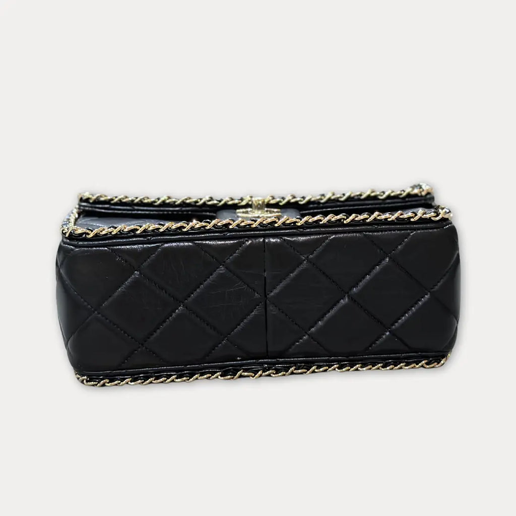 Chanel Running Chain Around Lambskin Medium Flap Bag Kelly's Authentic Boutique
