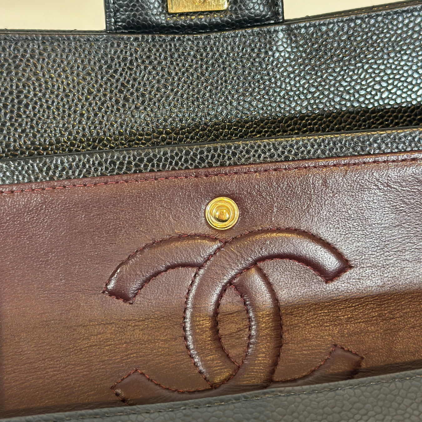 Chanel Black Caviar Medium Classic Flap with GHW Kelly's Authentic Boutique