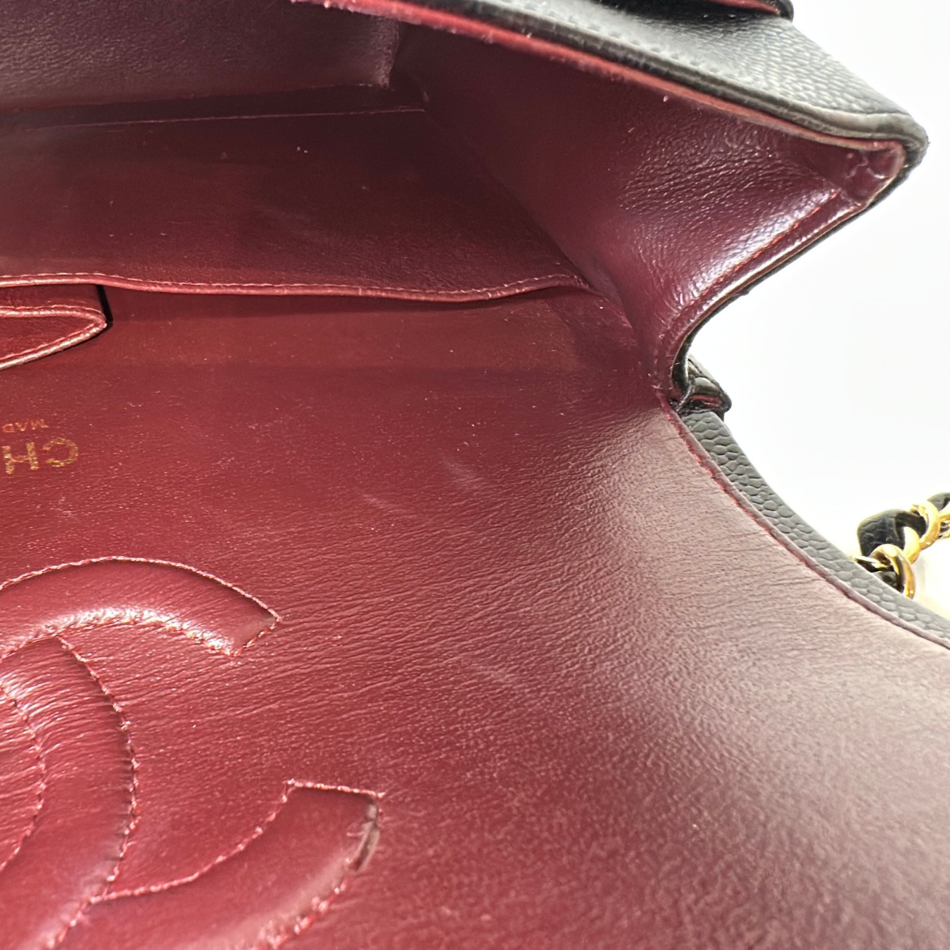 Chanel Black Caviar Medium Classic Flap with GHW Kelly's Authentic Boutique