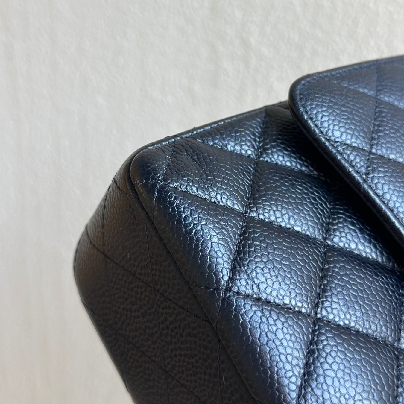 Chanel Black Caviar Medium Classic Flap with GHW Kelly's Authentic Boutique