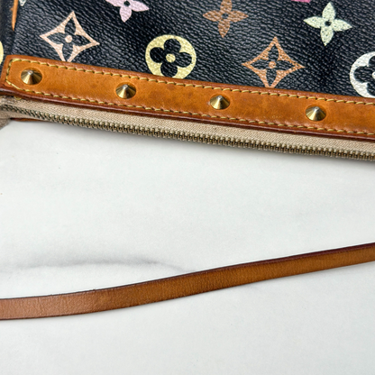 Louis Vuitton Black Multicolor Pochette Kelly's Authentic Boutique