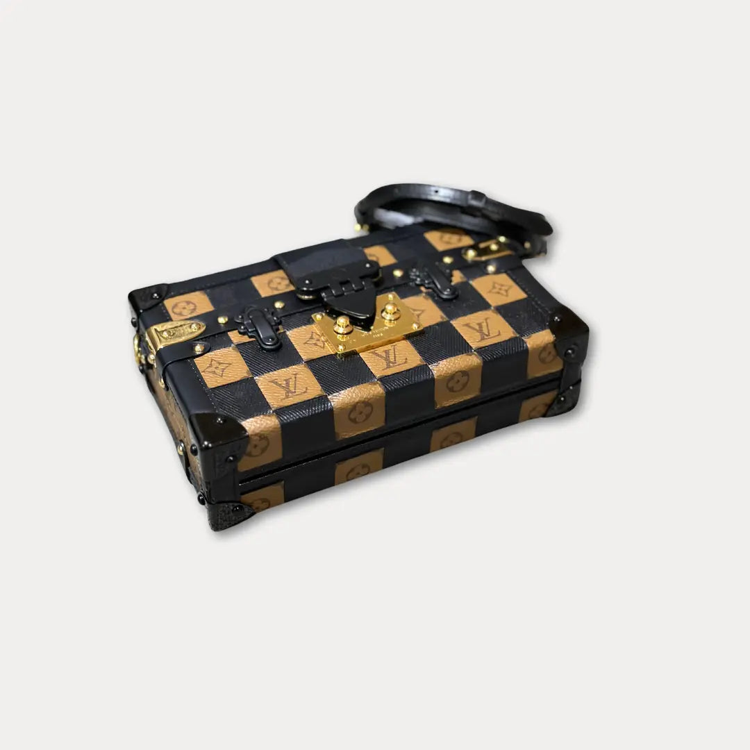 Louis Vuitton Petite Malle Damier Tressage Monogram Handbag Kelly's Authentic Boutique