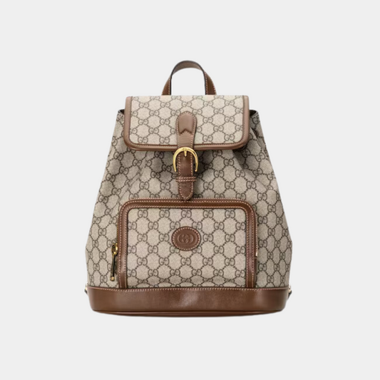 Gucci Backpack GG Supreme with Interlocking G Kelly's Authentic Boutique