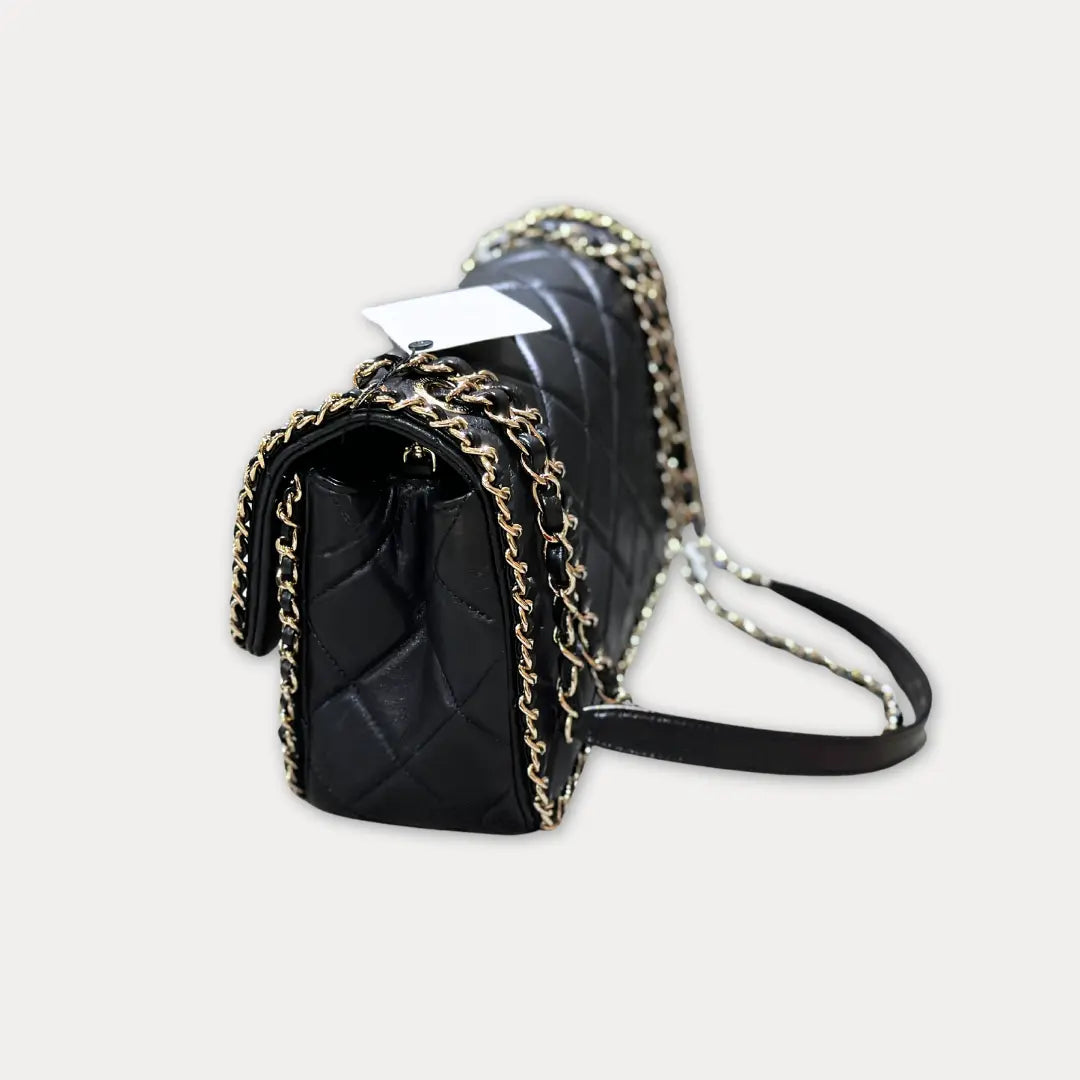 Chanel Running Chain Around Lambskin Medium Flap Bag Kelly's Authentic Boutique