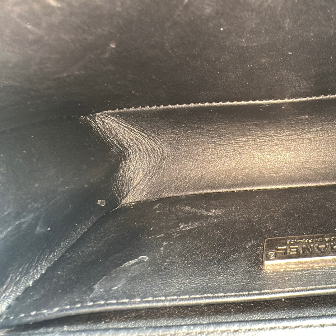 Chanel Stingray Small Black Boy Bag Kelly's Authentic Boutique