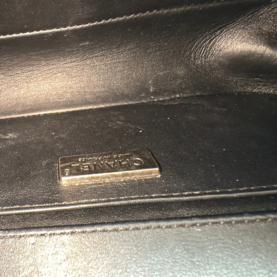 Chanel Stingray Small Black Boy Bag Kelly's Authentic Boutique