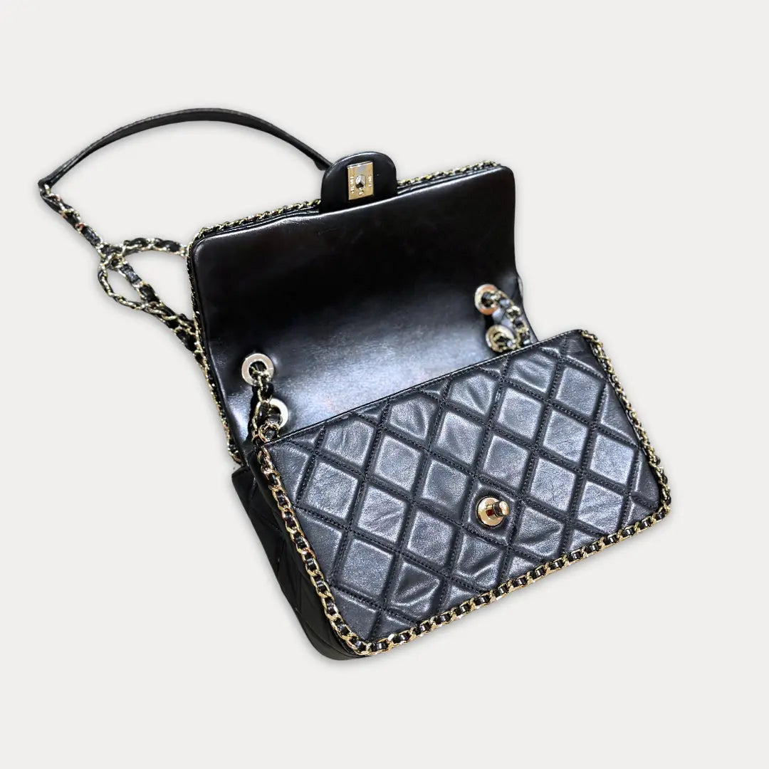 Chanel Running Chain Around Lambskin Medium Flap Bag Kelly's Authentic Boutique