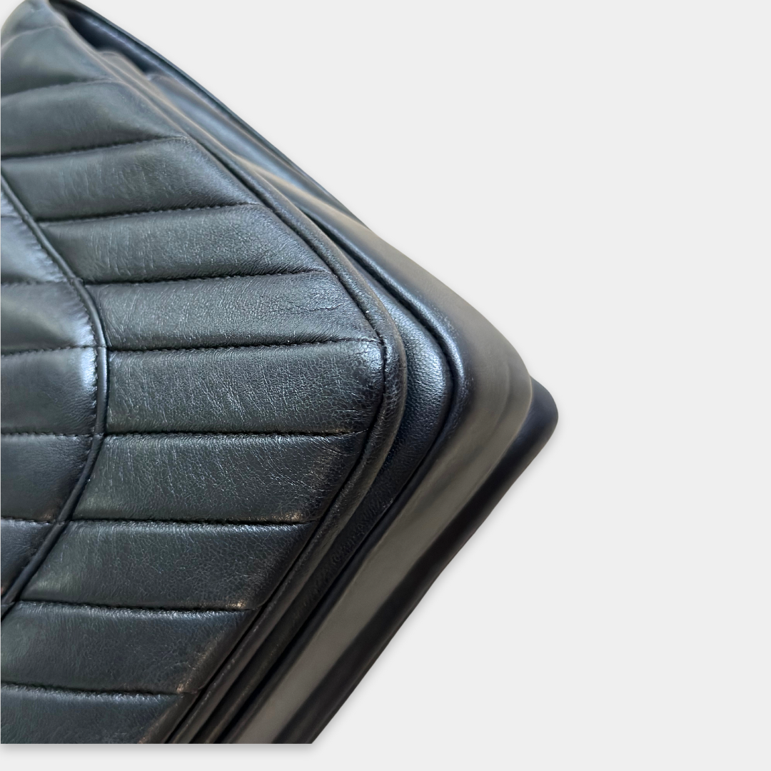 Chanel Large Chevron Lambskin Trendy Handbag Kelly's Authentic Boutique