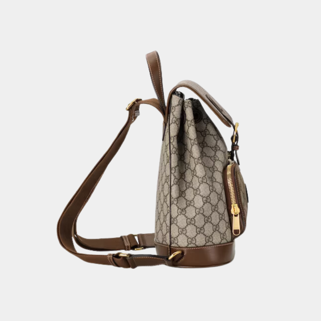 Gucci Backpack GG Supreme with Interlocking G Kelly's Authentic Boutique