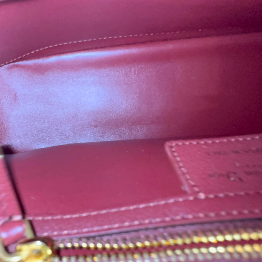 Dior Medium Calfskin Cannage Burgundy Calfskin Caro Shoulder Bag Kelly's Authentic Boutique