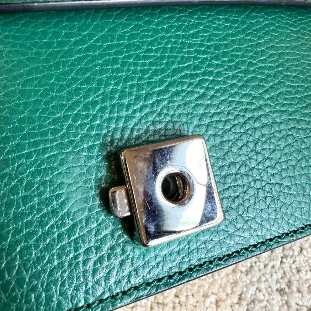 Gucci Emerald Green Small Shoulder Bag Kelly's Authentic Boutique