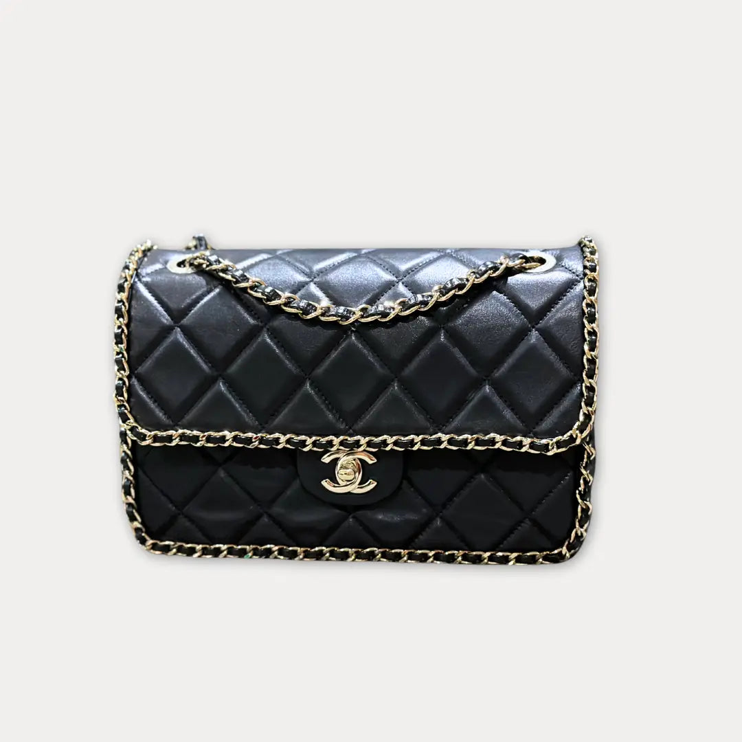 Chanel Running Chain Around Lambskin Medium Flap Bag Kelly's Authentic Boutique