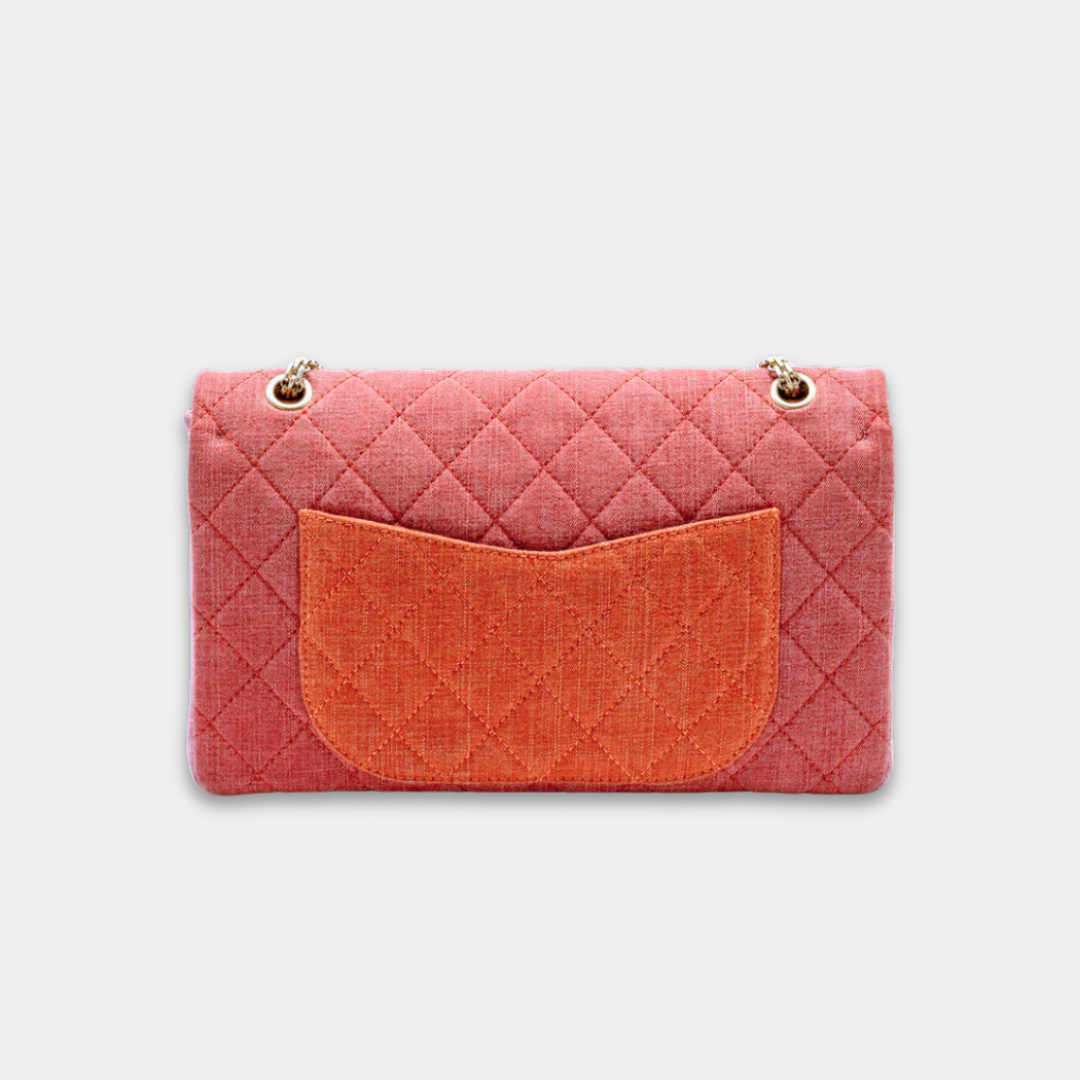 Chanel Jumbo 2.55 Reissue Double Fabric Multicolour Flap Bag Kelly's Authentic Boutique
