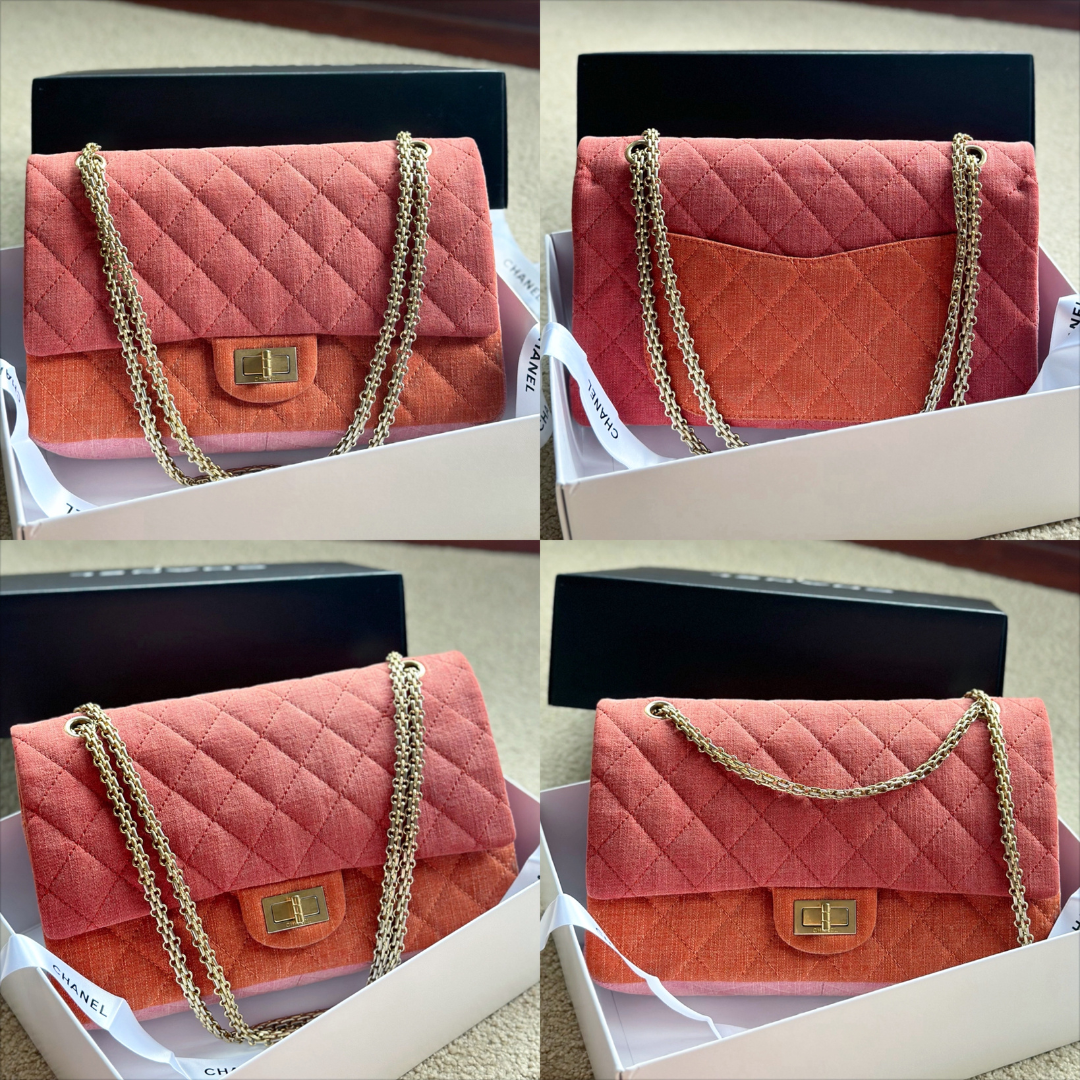 Chanel Jumbo 2.55 Reissue Double Fabric Multicolour Flap Bag Kelly's Authentic Boutique