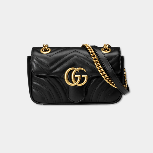 Gucci Black Mini Marmont Shoulder Bag Kelly's Authentic Boutique