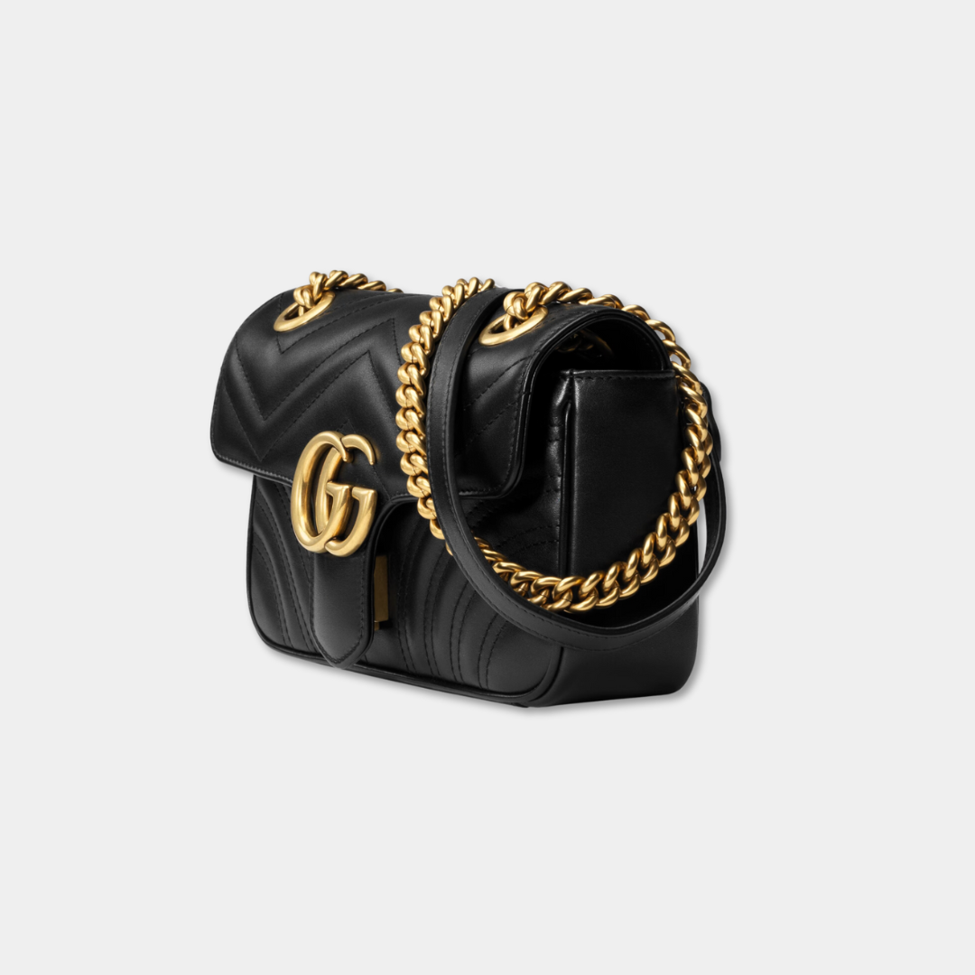 Gucci Black Mini Marmont Shoulder Bag Kelly's Authentic Boutique