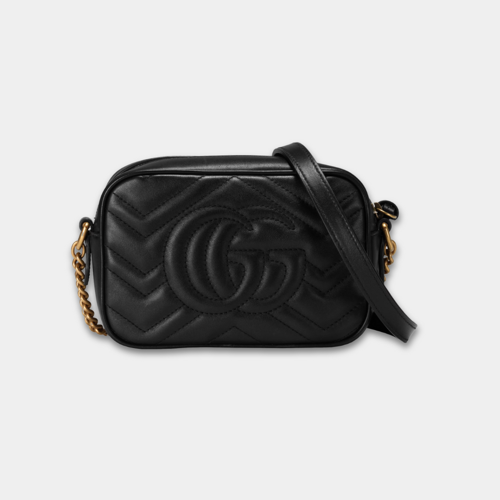 Gucci Black Marmont Mini Camera Bag Kelly's Authentic Boutique