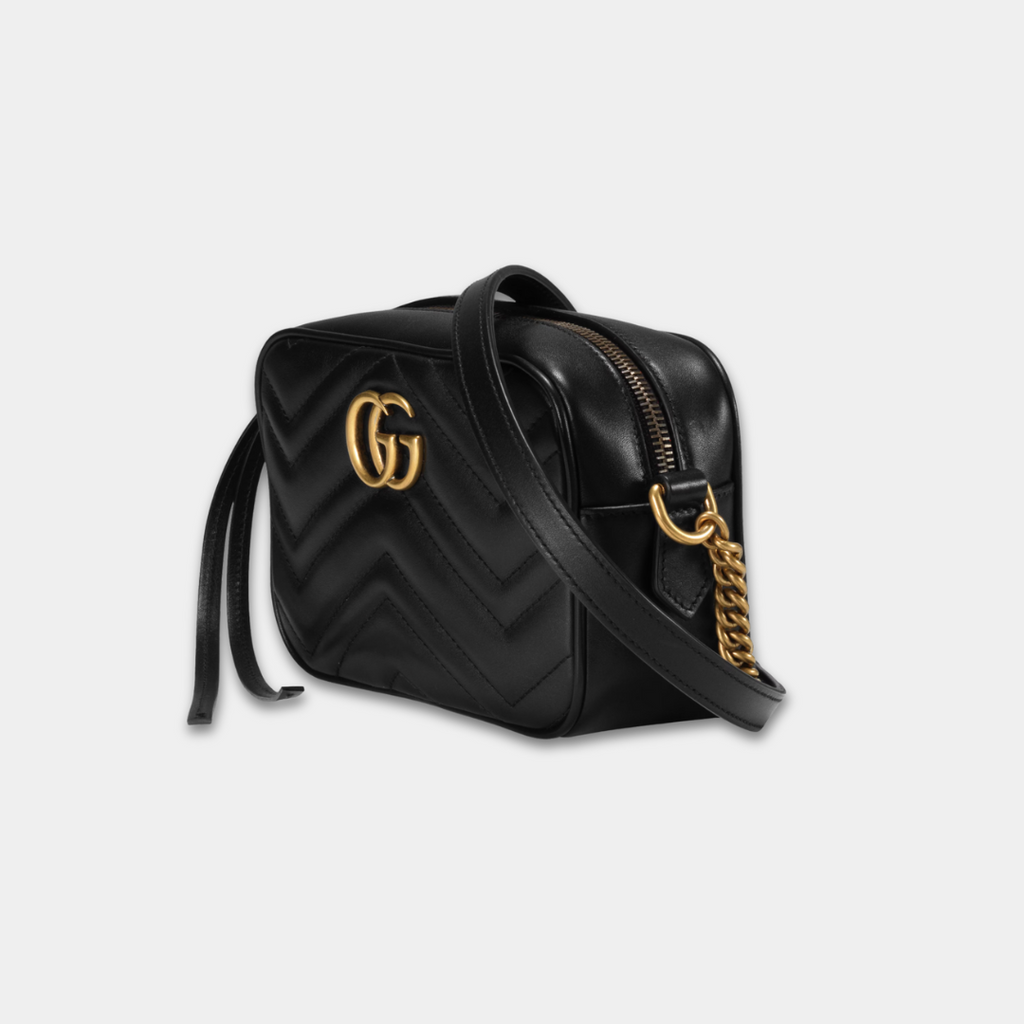 Gucci Black Marmont Mini Camera Bag Kelly's Authentic Boutique