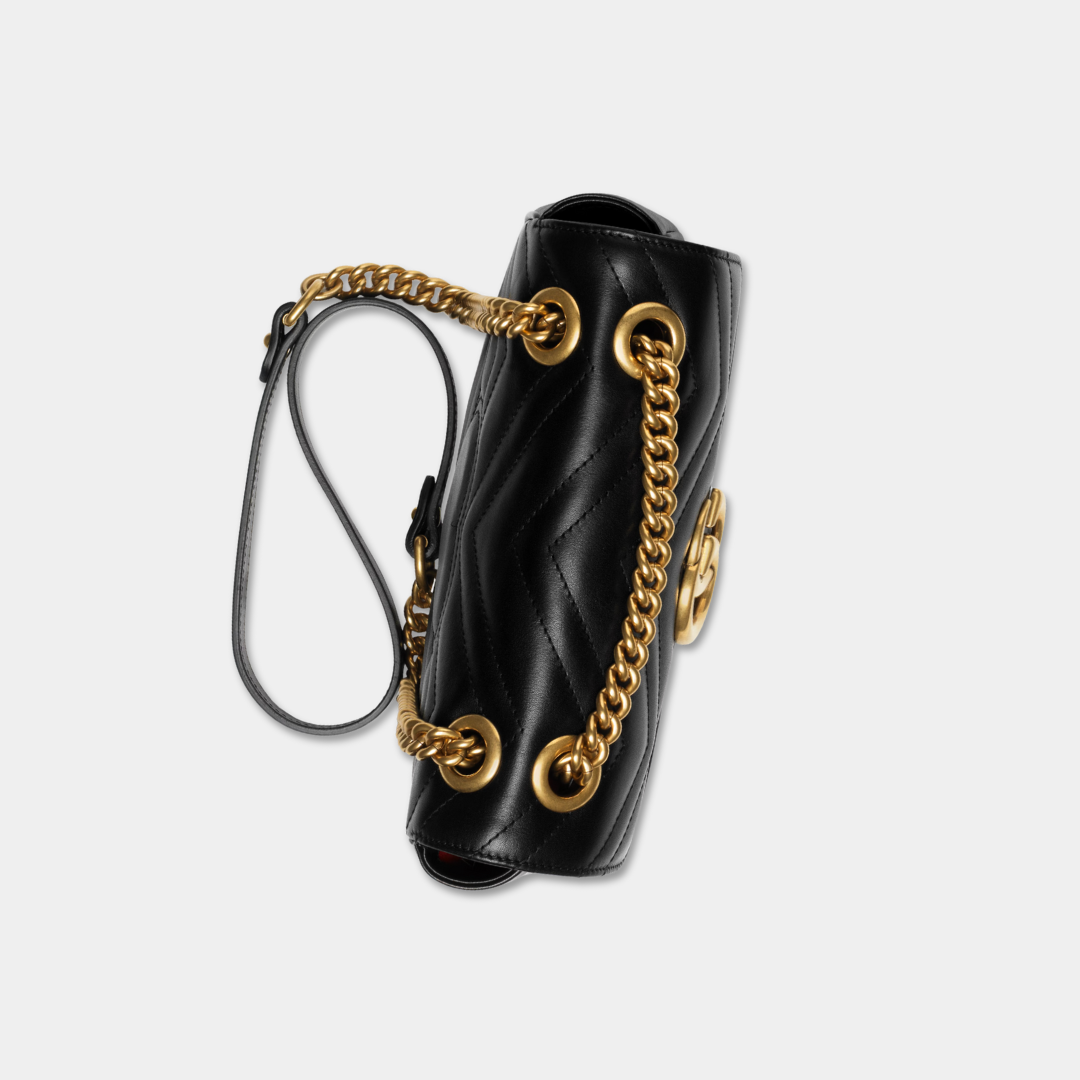 Gucci Black Mini Marmont Shoulder Bag Kelly's Authentic Boutique