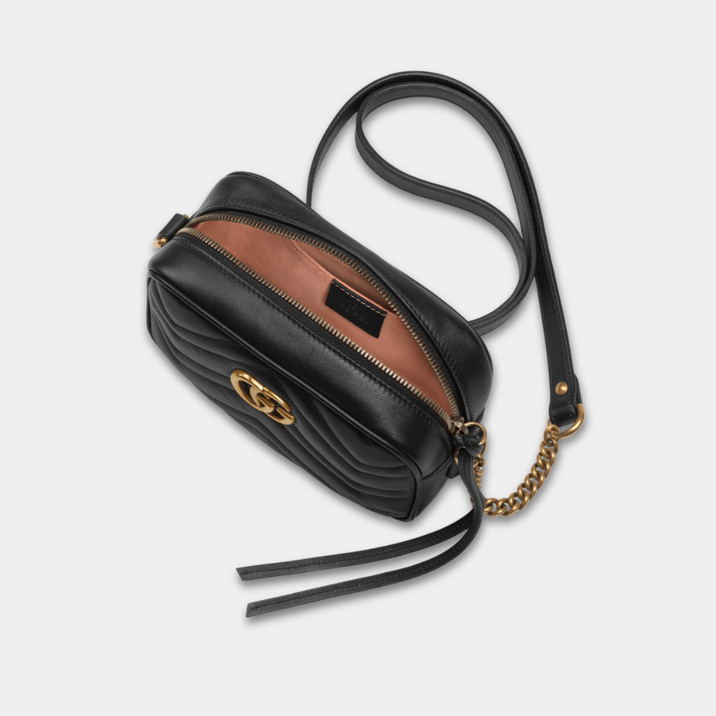 Gucci Black Marmont Mini Camera Bag Kelly's Authentic Boutique