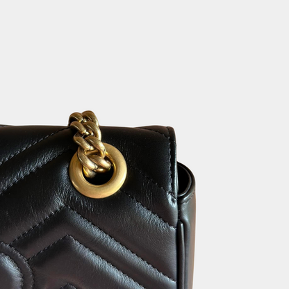 Gucci Black Mini Marmont Shoulder Bag Kelly's Authentic Boutique
