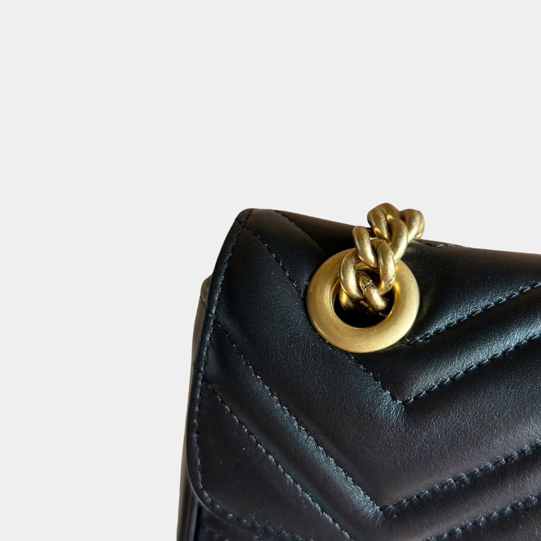 Gucci Black Mini Marmont Shoulder Bag Kelly's Authentic Boutique