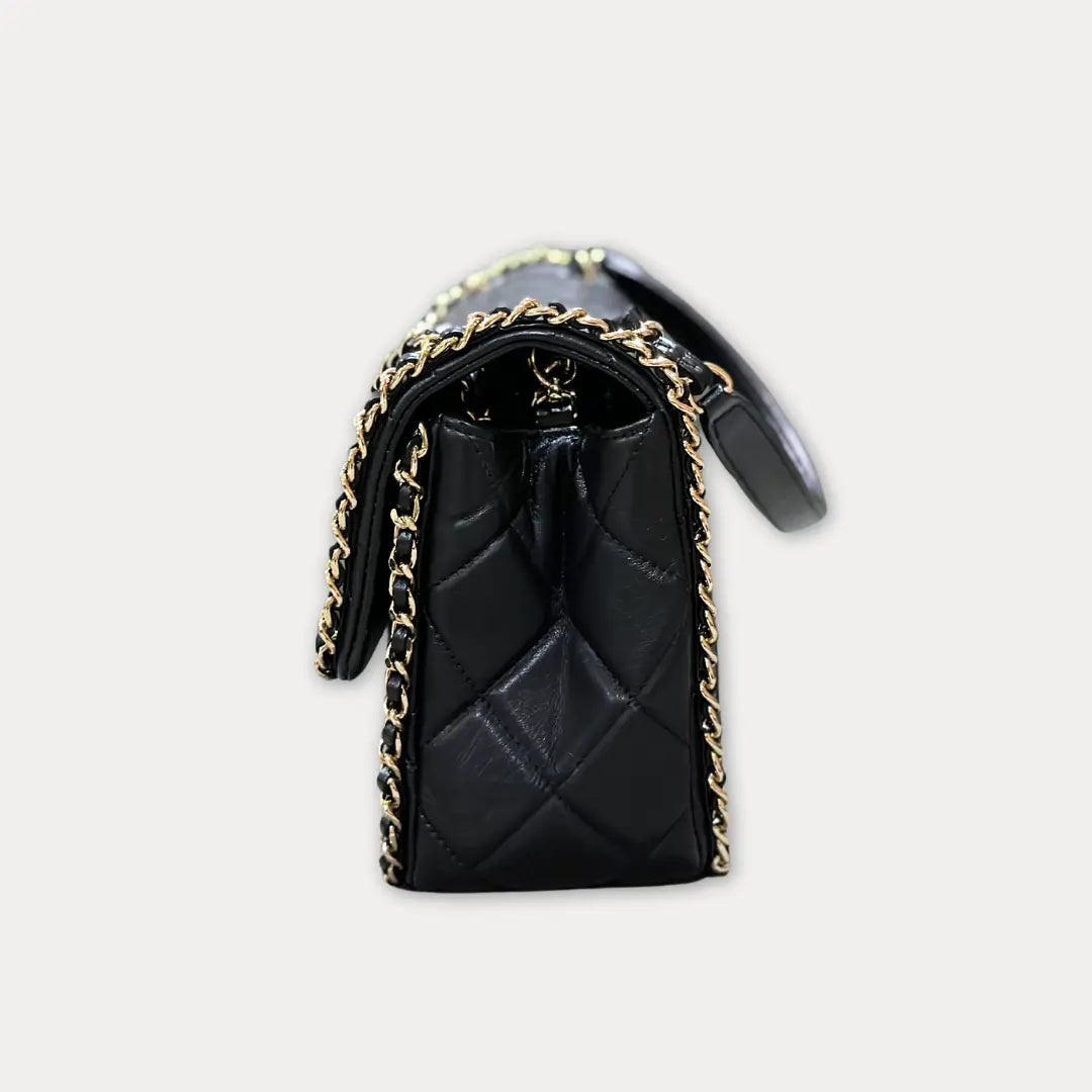 Chanel Running Chain Around Lambskin Medium Flap Bag Kelly's Authentic Boutique