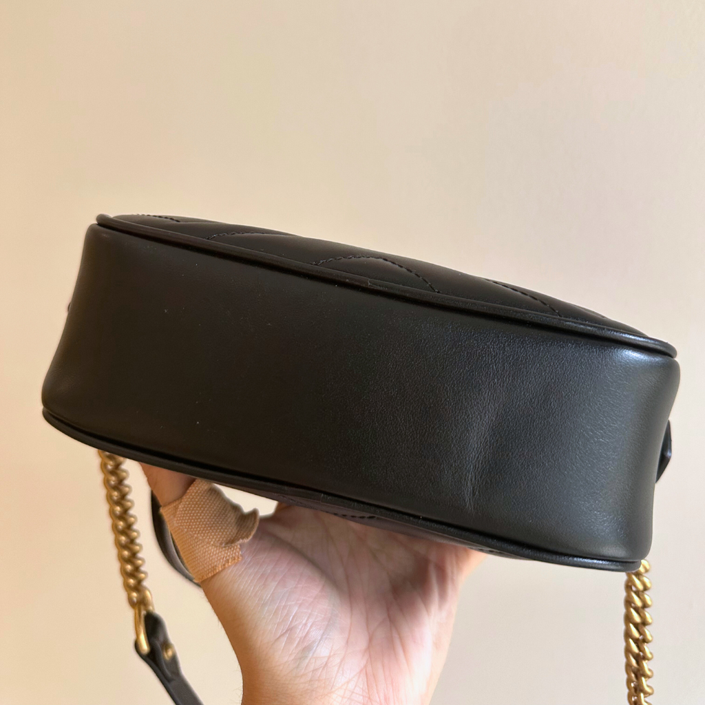Gucci Black Marmont Mini Camera Bag Kelly's Authentic Boutique