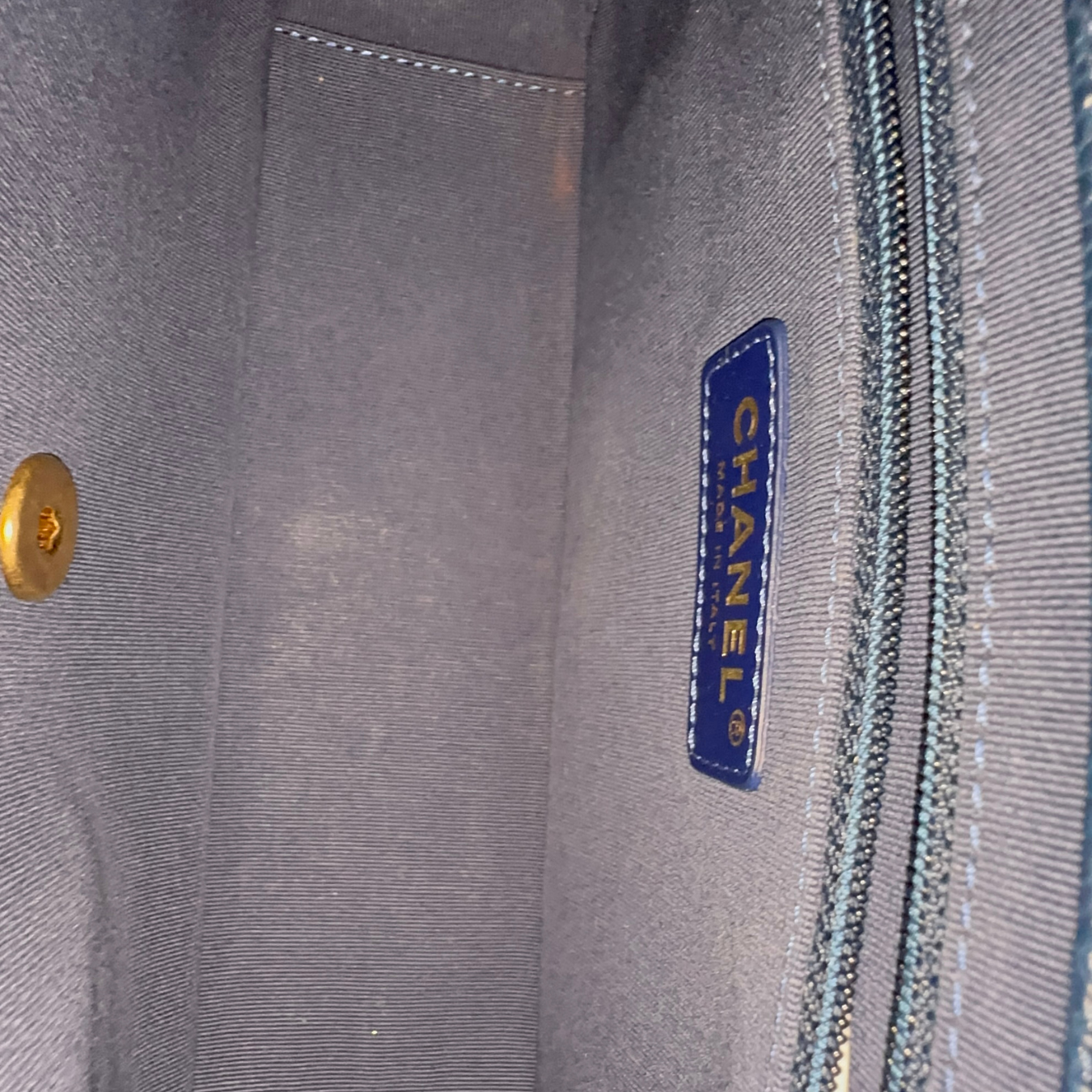 Chanel Microchipped Navy 21A Mini Rectangular Caviar Flap Bag with GHW Kelly's Authentic Boutique