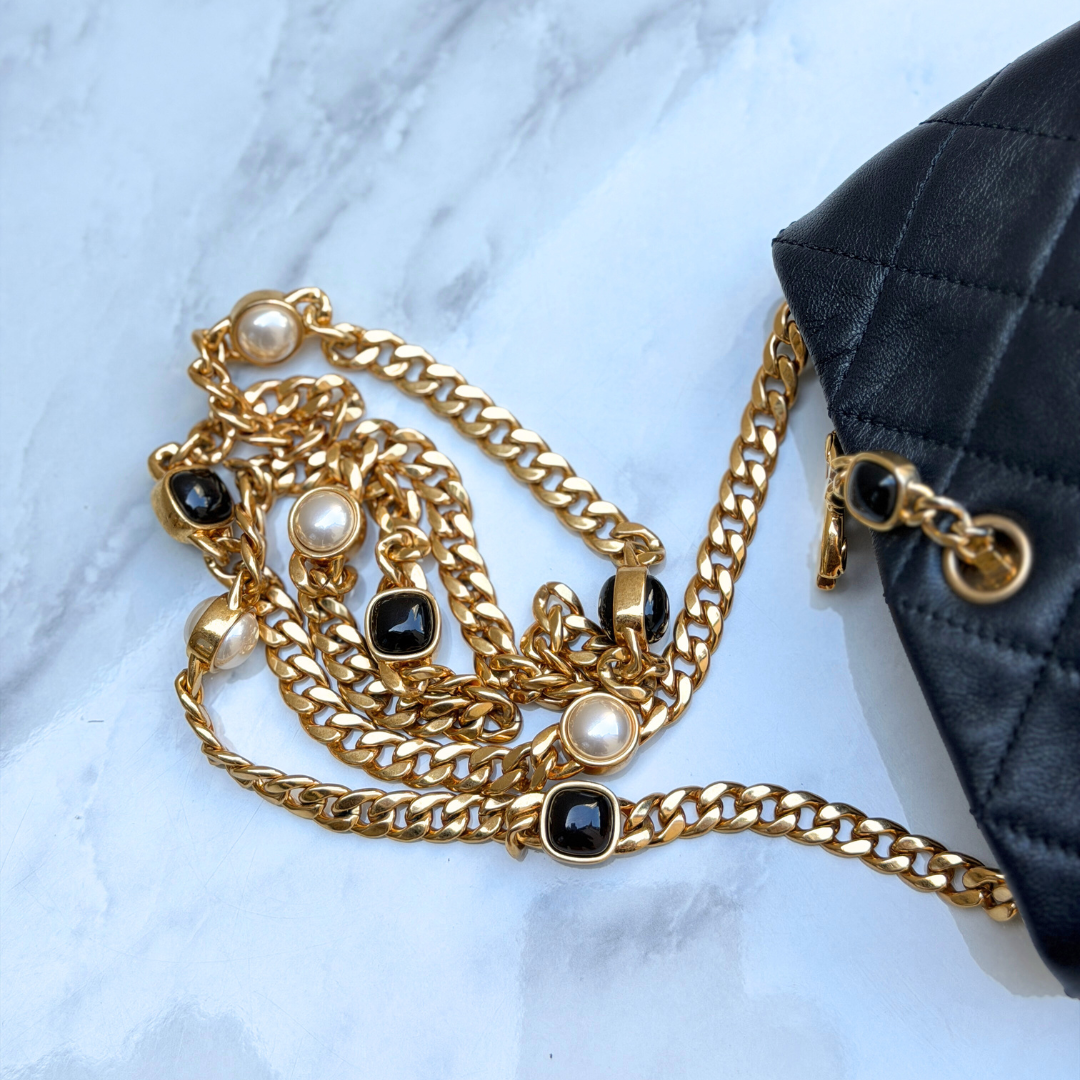 Chanel 22B Microchip Pearl Lambskin Mini Bucket Bag Kelly's Authentic Boutique