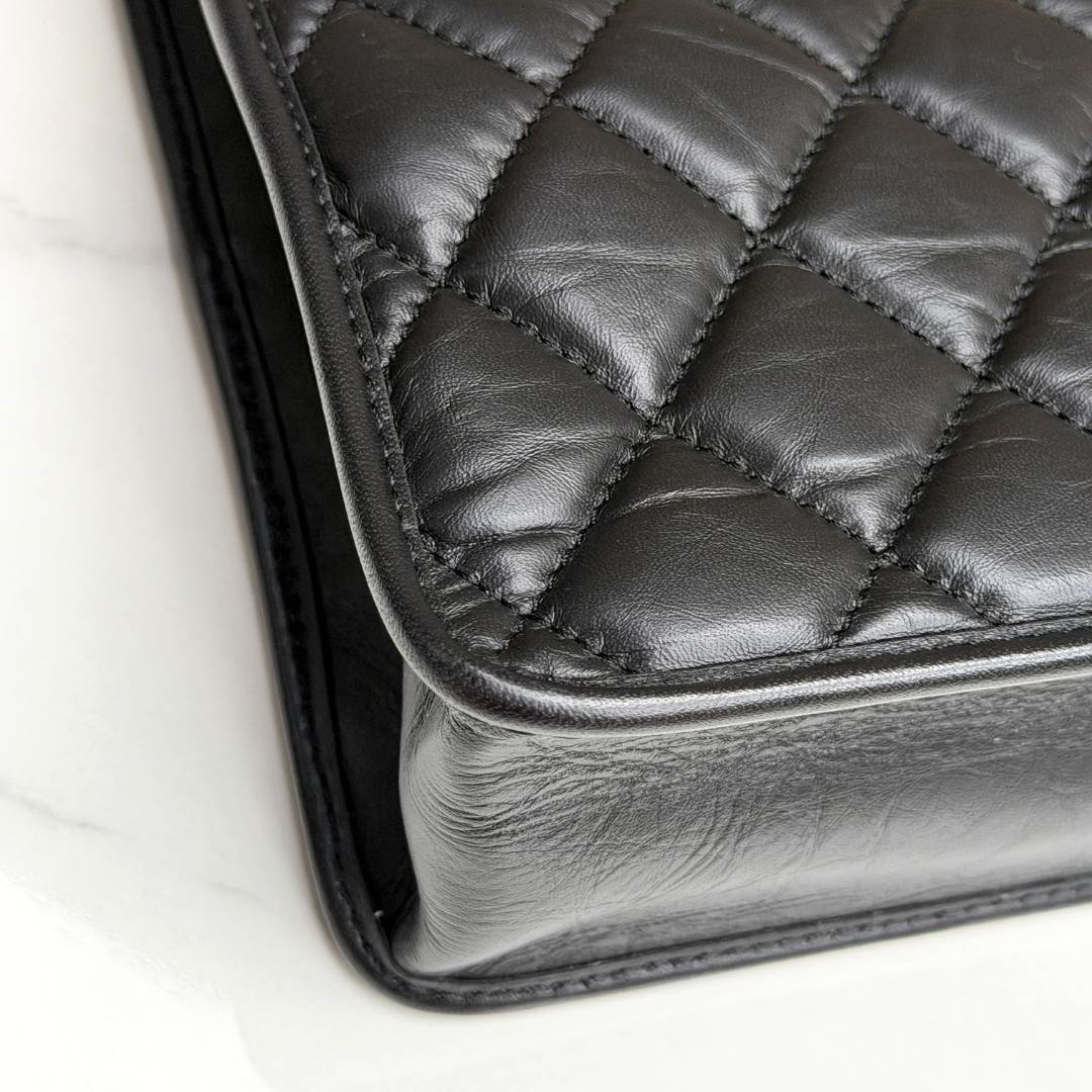 Chanel 23S Microchip Clutch Bag With Chain Calfskin Kelly's Authentic Boutique